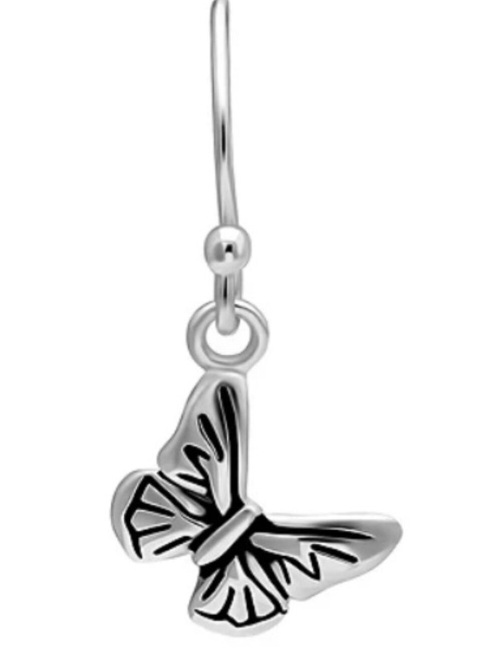925 SS Butterfly Earrings 925 Sterling Silver Butterfly Dangle Earrings NEW
